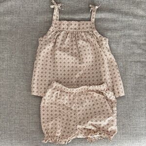 Carters brown and pink two piece outfit (24mo)